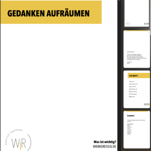 Booklet "Gedanken aufräumen"